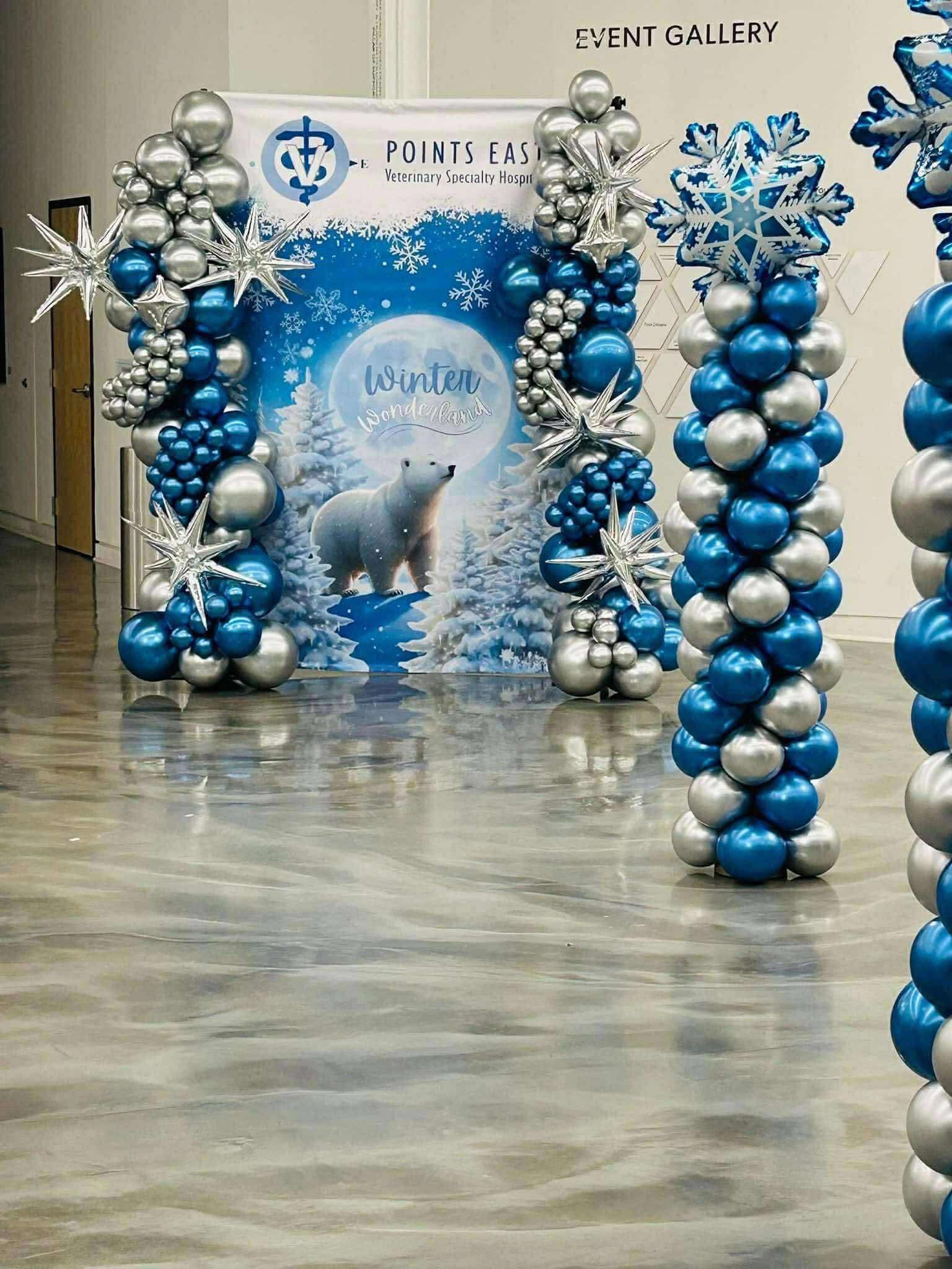 Backdrop w/ Balloon Decor