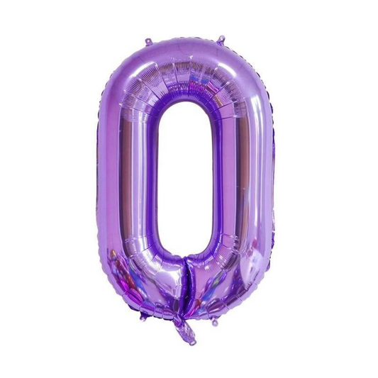 40" Lavender Foil Number Balloon (0-9)
