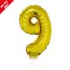 Gold number Balloons (AIR FILLED ONLY) 16"