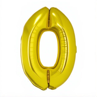 40" Gold Foil Number Balloon (0-9)